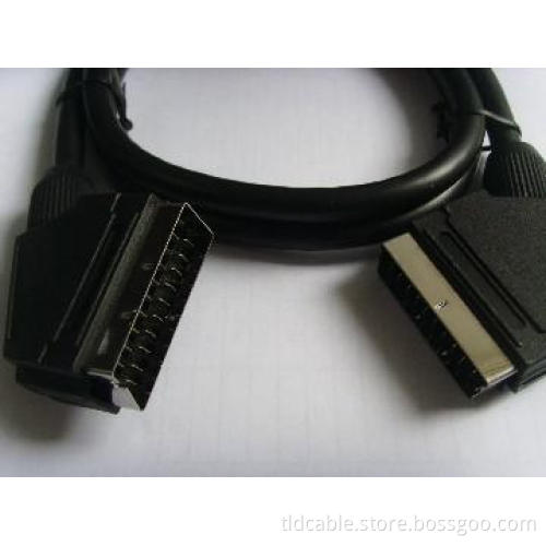 21Pin Scart to Scart Male to Male Cable